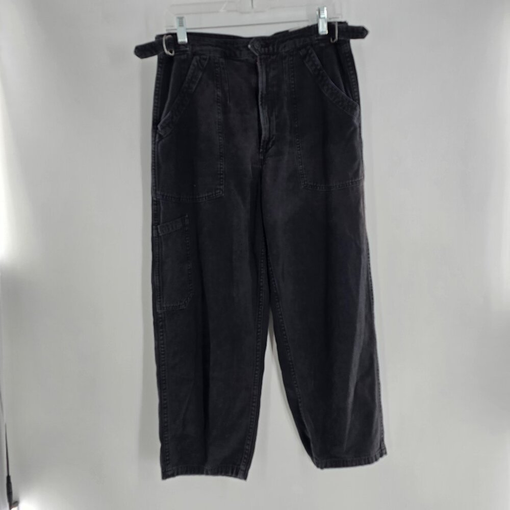 Citizens Of Humanity Surplus Cargo Washed Black Jeans Size 28